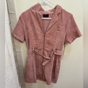 Dusty Pink Denim Dress
